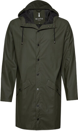 Long Jacket Outerwear Rainwear Rain Coats Green Rains
