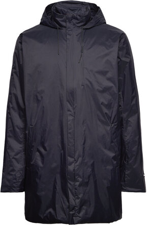 Padded Nylon Coat Outerwear Rainwear Rain Coats Navy Rains