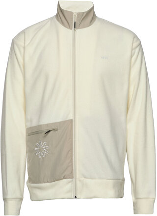 Fleece Jacket Sweat-shirts & Hoodies Fleeces & Midlayers Creme Rains*Betinget Tilbud