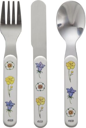 Elsa Beskow Swedish Children´s Songs, Cuttlery, 3-Part Home Meal Time Cutlery Multi/mønstret Rätt Start*Betinget Tilbud