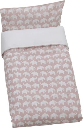 Elephant Eco, Bed Set, Crib, Pink Home Sleep Time Bed Sets Pink Rätt Start