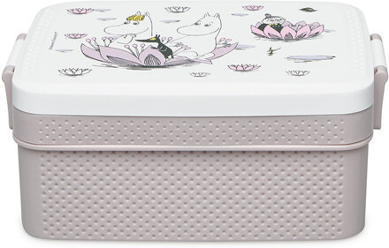Moomin, Lunchbox, Purple Home Meal Time Lunch Boxes Grey Rätt Start