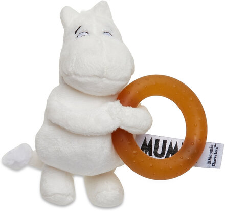 Moomin, Teether Toy With Natural Rubber Ring Toys Baby Toys Teething Toys Hvit Rätt Start*Betinget Tilbud