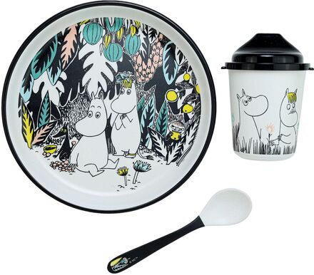 Moomin Jungle, Giftbox, 3-Pcs Home Meal Time Dinner Sets Multi/patterned Rätt Start