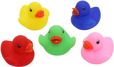 Bathtoys, Rainbow Ducks, 5-Pack Toys Bath & Water Toys Bath Toys Multi/mønstret Rätt Start*Betinget Tilbud