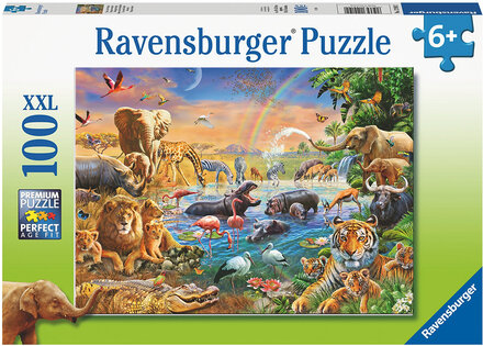 Waterhole 100P Toys Puzzles And Games Puzzles Classic Puzzles Multi/patterned Ravensburger