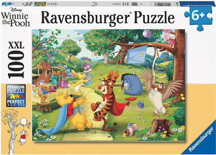 Pooh To The Rescue 100P Toys Puzzles And Games Games Card Games Multi/patterned Ravensburger