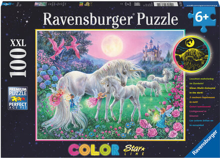Unicorns In The Moonlight 100P Toys Puzzles And Games Puzzles Classic Puzzles Multi/patterned Ravensburger
