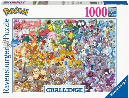 Challenge Pokémon 1000P Toys Puzzles And Games Puzzles Classic Puzzles Multi/patterned Ravensburger