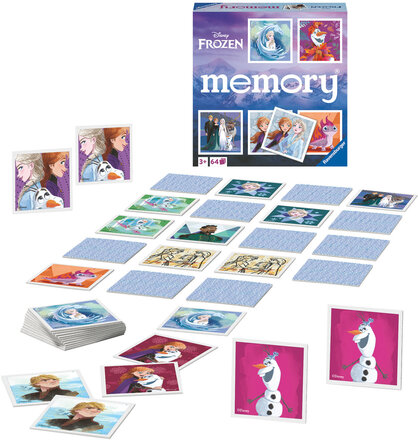 Disney Frozen Memory® 2022 D/F/I/Nl/En/E Toys Puzzles And Games Games Memory Multi/patterned Ravensburger