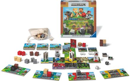 Minecraft Heroes - Save The Village Toys Puzzles And Games Games Board Games Multi/patterned Ravensburger