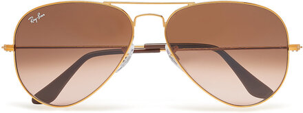 Aviator Large Metal Pilotsolbriller Solbriller Brun Ray-Ban*Betinget Tilbud