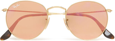 Round Metal Designers Sunglasses Round Frame Sunglasses Gold Ray-Ban