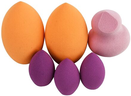 Real Techniques 6 Miracle Complexion Sponges Beauty WOMEN Makeup Makeup Brushes Sponges & Applicators Multi/mønstret Real Techniques*Betinget Tilbud