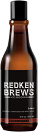 Redken Brews 3-In-1 Shampoo 300Ml Shampoo Nude Redken