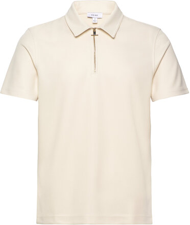 Floyd Polos Short-sleeved Creme Reiss*Betinget Tilbud