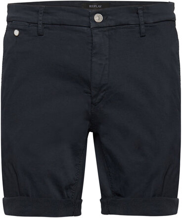 Benni Short Shorts Regular Hyperchino Color Xlite Bottoms Shorts Chinos Shorts Blue Replay