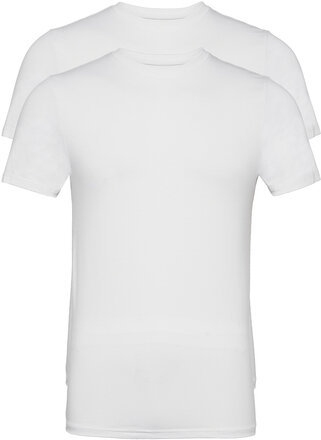 Tee 2-Pack Bamboo Fsc Tops T-shirts Short-sleeved White Resteröds