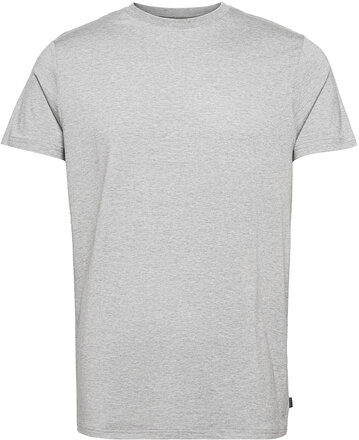 Bamboo Tee Tops T-shirts Short-sleeved Grey Resteröds