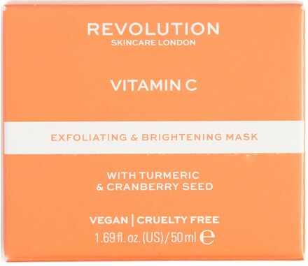 Revolution Skincare Vitamin C, Tumeric & Cranberry Seed Energizing Mask Beauty Women Skin Care Face Face Masks Peeling Mask Nude Revolution Skincare