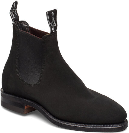 Macquaire G Suede Black 4+ Shoes Chelsea Boots Black R.M. Williams