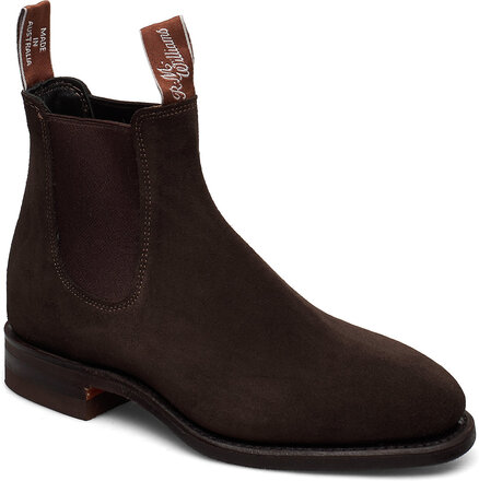 Macquarie G Suede Chocolate 3 Shoes Chelsea Boots Brown R.M. Williams