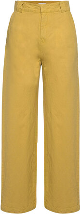 Rodebjer Cecile Bottoms Trousers Wide Leg Yellow RODEBJER