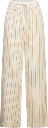 Rodebjer Sim Designers Trousers Wide Leg Beige RODEBJER