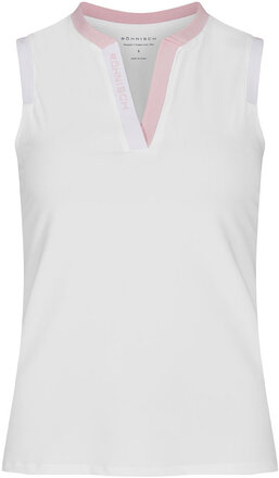 Abby Sleeveless Top Sport T-shirts & Tops Sleeveless White Röhnisch