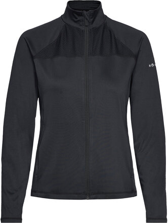 Zip Up Court Jacket Sport Sweatshirts & Hoodies Sweatshirts Black Röhnisch
