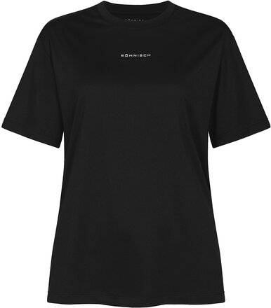 Court Loose Tee Sport T-shirts & Tops Short-sleeved Black Röhnisch