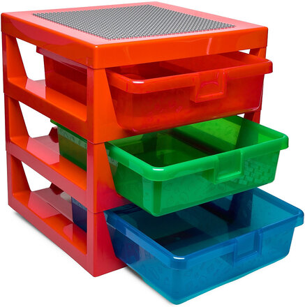 Lego 3-Drawer Storage Rack Home Kids Decor Storage Storage Boxes Multi/patterned LEGO STORAGE