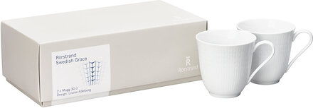 Swgr Mug 30Cl Snow 2-Pack Home Tableware Cups & Mugs Coffee Cups White Rörstrand