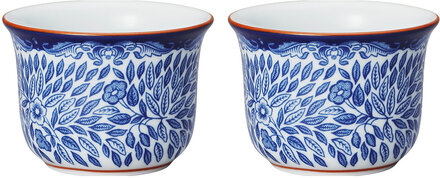 Ostindia Floris Egg Cup 2Pcs Home Tableware Bowls Egg Cups Blue Rörstrand