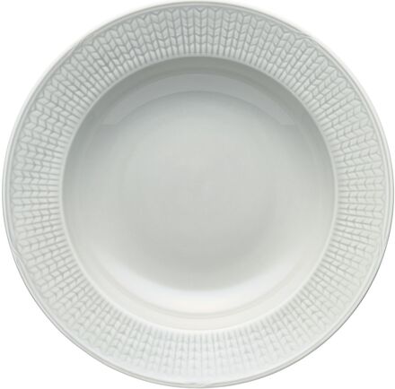 Swgr Plate Deep 25Cm Mist Home Tableware Plates Deep Plates Grey Rörstrand
