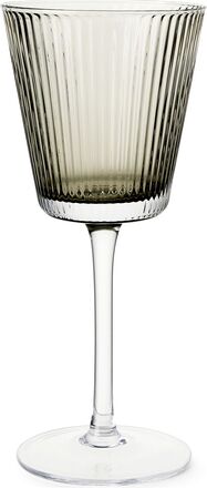 Gc Nouveau Vinglas 18 Cl Smoke 2 Stk. Home Tableware Glass Wine Glass White Wine Glasses Grey Rosendahl