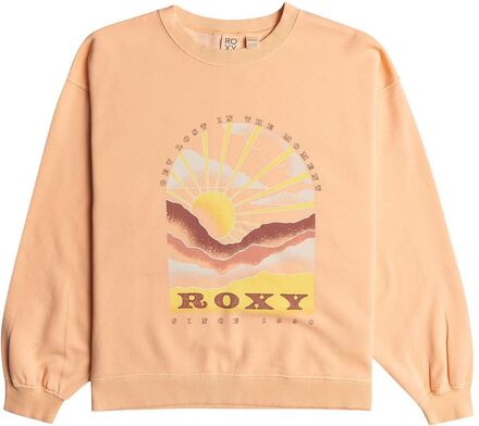 Lineup Crew Rg Terry Tops Sweatshirts & Hoodies Sweatshirts Cream Roxy