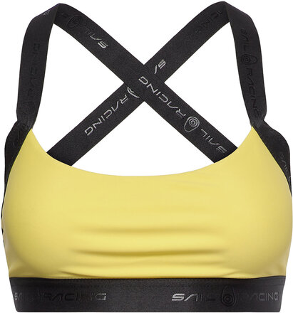 W Race Bikini Sport Bikinis Bikini Tops Bandeau Bikinitops Yellow Sail Racing