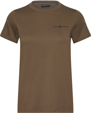 W Gale Logo Tee T-shirts & Tops Short-sleeved Kakigrønn Sail Racing*Betinget Tilbud