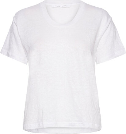 Kayla T-Shirt 6680 T-shirts & Tops Short-sleeved Hvit Samsøe Samsøe*Betinget Tilbud