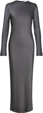Alina Long Dress 14903 Maxiklänning Festklänning Grey Samsøe Samsøe