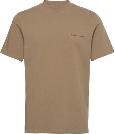 Norsbro T-Shirt 6024 T-shirts Short-sleeved Beige Samsøe Samsøe*Betinget Tilbud