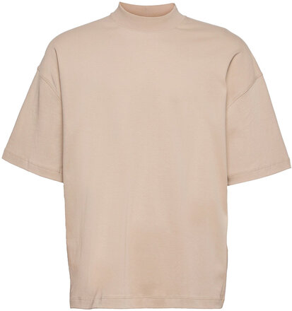 Hamal T-Shirt 11691 T-shirts Short-sleeved Beige Samsøe Samsøe*Betinget Tilbud