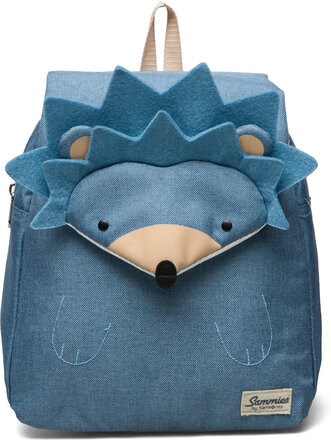 Happy Sammies Backpack S Hedgehog Harris Accessories Bags Backpacks Blå Samsonite*Betinget Tilbud