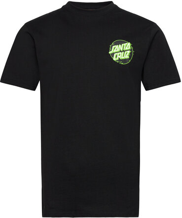 Toxic Skull Tops T-shirts Short-sleeved Black Santa Cruz