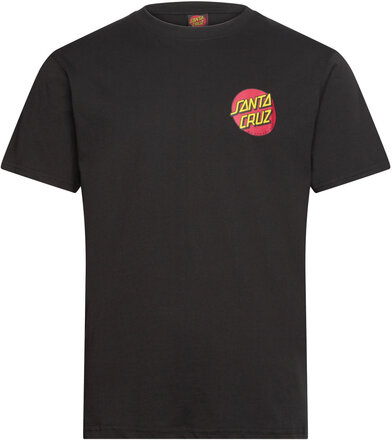 Classic Dot Chest T-Shirt Tops T-shirts Short-sleeved Black Santa Cruz