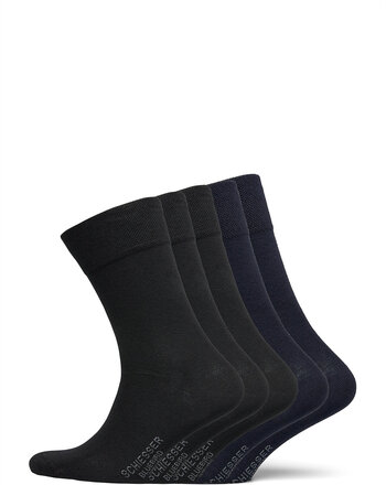 Socks Underwear Socks Regular Socks Svart Schiesser*Betinget Tilbud