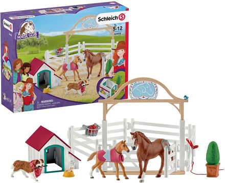 Schleich Hannahs Guest Horses With Dog Toys Playsets & Action Figures Play Sets Multi/patterned Schleich