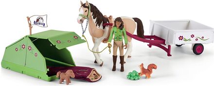 Schleich Horse Club Sarah's Camping Toys Playsets & Action Figures Play Sets Multi/patterned Schleich