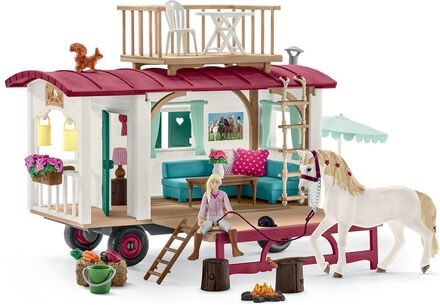 Schleich Caravan For Secret Club Meetings Toys Playsets & Action Figures Play Sets Multi/patterned Schleich
